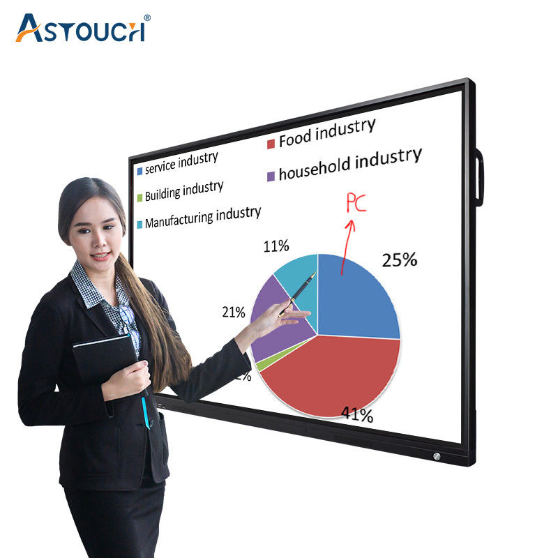 86 Inch Large Interactive Touch Screen Whiteboard For Smart Classroom