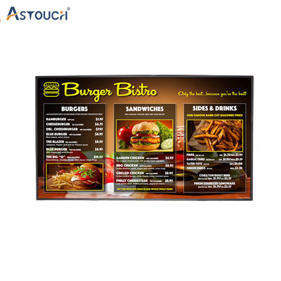 OEM / ODM Indoor Advertising Player Manu Information Kiosk 65 Inch Temperature Storage